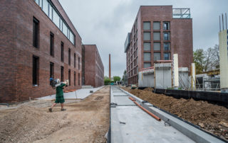 Baustelle der Buntweberei